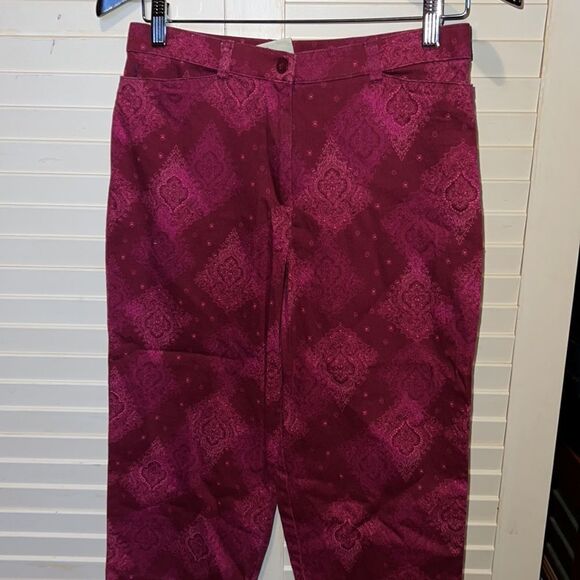 Colorful 80's St. Johns Bay Capri Jeans Pink - Picture 2 of 3